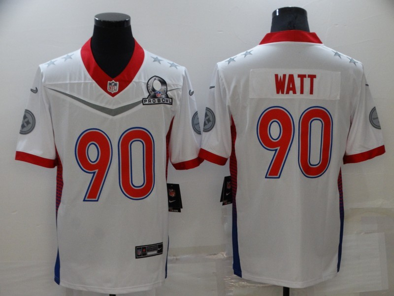 Nike Steelers 90 T.J. Watt White 2022 NFC Pro Bowl Limited Jersey Nike Steelers 90 T.J. Watt White 2022 NFC Pro Bowl Limited Jersey
