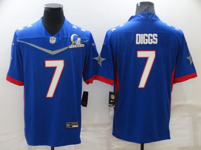 Nike Cowboys 7 Trevon Diggs Blue 2022 NFC Pro Bowl Limited Jersey Nike Cowboys 7 Trevon Diggs Blue 2022 NFC Pro Bowl Limited Jersey
