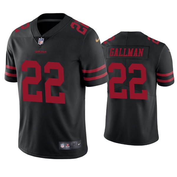 Men's 49ers #22 Wayne Gallman Jr. Black Vapor limited Jersey Men's 49ers #22 Wayne Gallman Jr. Black Vapor limited Jersey
