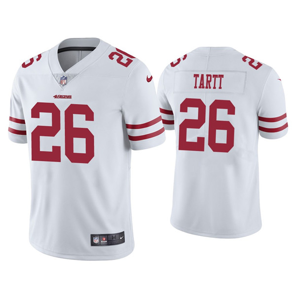 Men's 49ers #26 Jaquiski Tartt White Vapor limited Jersey Men's 49ers #26 Jaquiski Tartt White Vapor limited Jersey