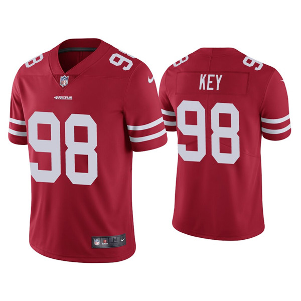 Men's 49ers #98 Arden Key Red Vapor Limited Jersey Men's 49ers #98 Arden Key Red Vapor Limited Jersey