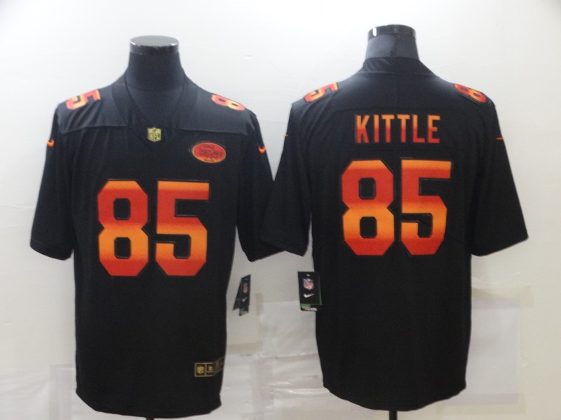 Nike 49ers 85 George Kittle Black Colorful Fashion Limited Jersey Nike 49ers 85 George Kittle Black Colorful Fashion Limited Jersey