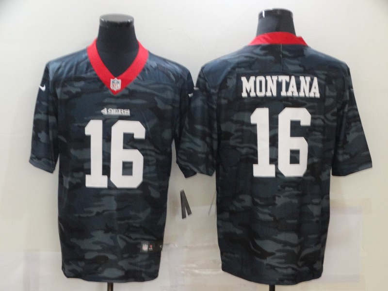 Nike 49ers 16 Joe Montana Black Camo Limited Jersey Nike 49ers 16 Joe Montana Black Camo Limited Jersey