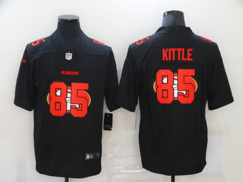 Nike 49ers 85 George Kittle Black Shadow Logo Limited Jersey Nike 49ers 85 George Kittle Black Shadow Logo Limited Jersey