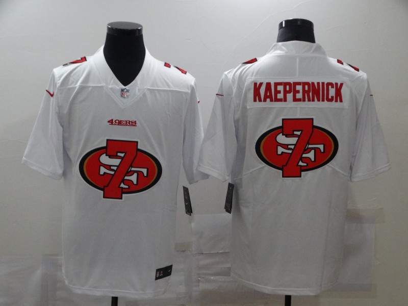 Nike 49ers 7 Colin Kaepernick White Shadow Logo Limited Jersey Nike 49ers 7 Colin Kaepernick White Shadow Logo Limited Jersey