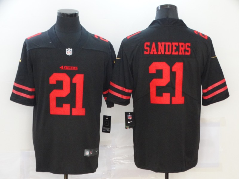 Nike 49ers 21 Deion Sanders Black Vapor Untouchable Limited Jersey Nike 49ers 21 Deion Sanders Black Vapor Untouchable Limited Jersey