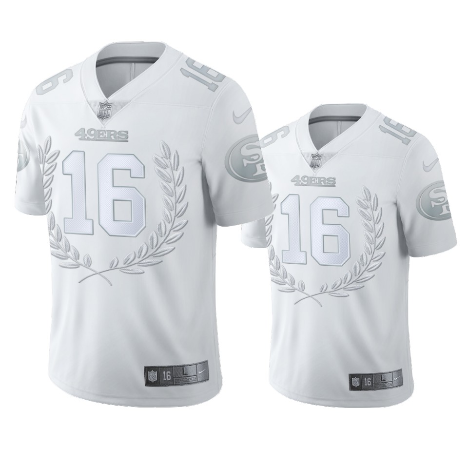 San Francisco 49ers #16 Joe Montana Men''s Nike Platinum NFL MVP Limited Edition Jersey San Francisco 49ers #16 Joe Montana Men''s Nike Platinum NFL MVP Limited Edition Jersey