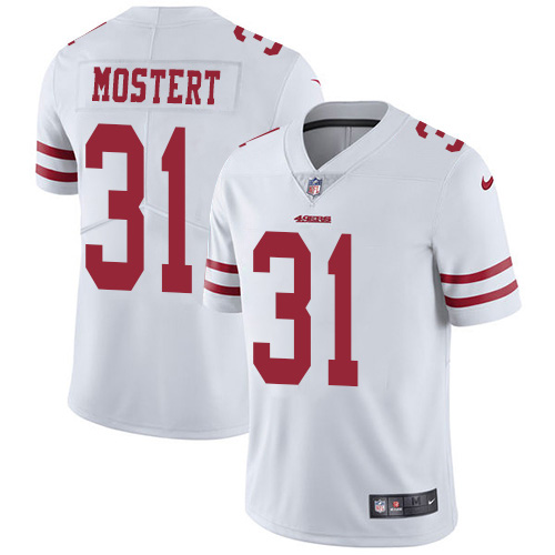Nike 49ers #31 Raheem Mostert White Men's Stitched NFL Vapor Untouchable Limited Jersey Nike 49ers #31 Raheem Mostert White Men's Stitched NFL Vapor Untouchable Limited Jersey