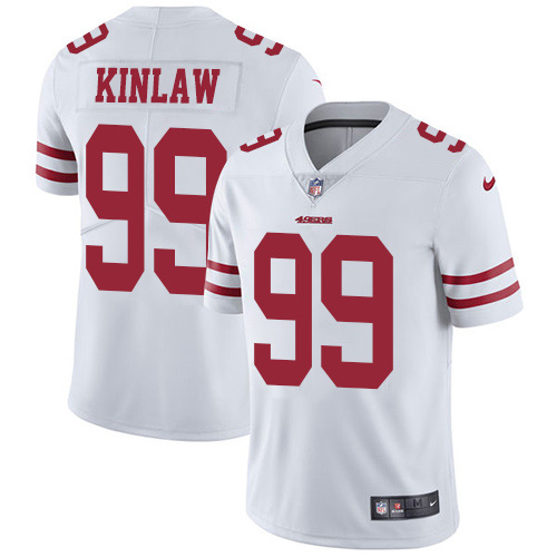 Nike 49ers #99 Javon Kinlaw White Men's Stitched NFL Vapor Untouchable Limited Jersey Nike 49ers #99 Javon Kinlaw White Men's Stitched NFL Vapor Untouchable Limited Jersey