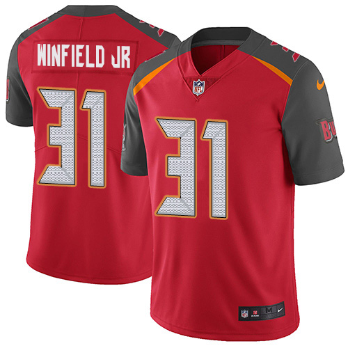 Nike Buccaneers #31 Antoine Winfield Jr. Red Team Color Men's Stitched NFL Vapor Untouchable Limited Jersey Nike Buccaneers #31 Antoine Winfield Jr. Red Team Color Men's Stitched NFL Vapor Untouchable Limited Jersey