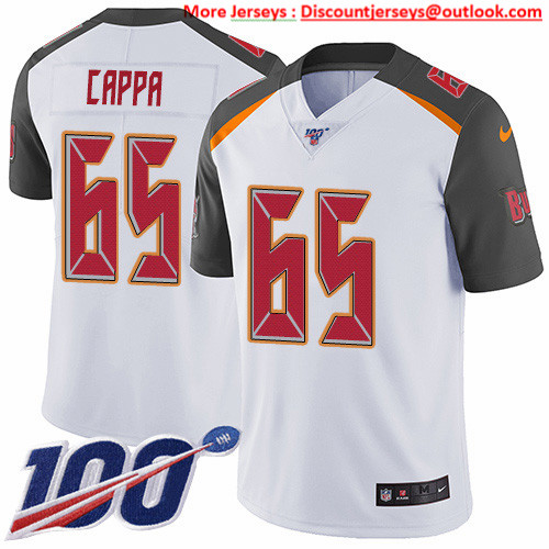 Nike Buccaneers #65 Alex Cappa White Men's Stitched NFL 100th Season Vapor Untouchable Limited Jersey Nike Buccaneers #65 Alex Cappa White Men's Stitched NFL 100th Season Vapor Untouchable Limited Jersey