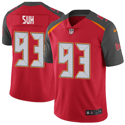 Nike Buccaneers #93 Ndamukong Suh Red Team Color Men's Stitched NFL Vapor Untouchable Limited Jersey Nike Buccaneers #93 Ndamukong Suh Red Team Color Men's Stitched NFL Vapor Untouchable Limited Jersey