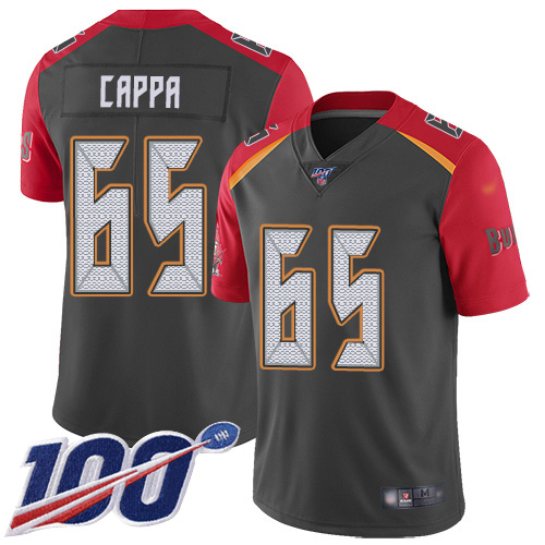 Nike Buccaneers #65 Alex Cappa Gray Men's Stitched NFL Limited Inverted Legend 100th Season Jersey Nike Buccaneers #65 Alex Cappa Gray Men's Stitched NFL Limited Inverted Legend 100th Season Jersey