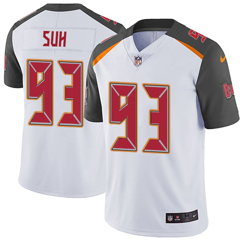 Nike Buccaneers #93 Ndamukong Suh White Men's Stitched NFL Vapor Untouchable Limited Jersey Nike Buccaneers #93 Ndamukong Suh White Men's Stitched NFL Vapor Untouchable Limited Jersey