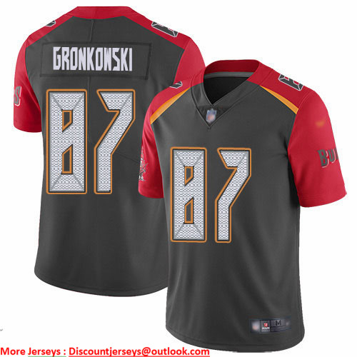 Nike Buccaneers #87 Rob Gronkowski Gray Men's Stitched NFL Limited Inverted Legend Jersey Nike Buccaneers #87 Rob Gronkowski Gray Men's Stitched NFL Limited Inverted Legend Jersey
