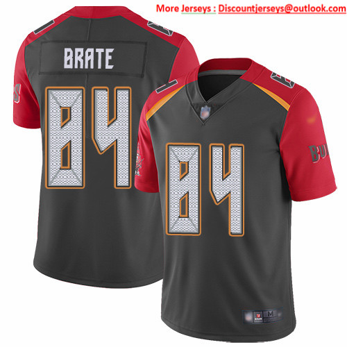 Nike Buccaneers #84 Cameron Brate Gray Men's Stitched NFL Limited Inverted Legend Jersey