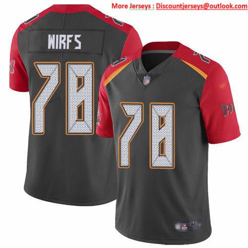 Nike Buccaneers #78 Tristan Wirfs Gray Men's Stitched NFL Limited Inverted Legend Jersey