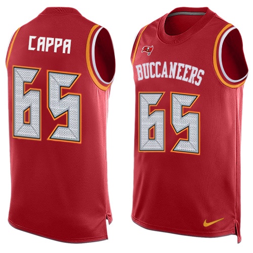 Nike Buccaneers #65 Alex Cappa Red Team Color Men's Stitched NFL Limited Tank Top Jersey Nike Buccaneers #65 Alex Cappa Red Team Color Men's Stitched NFL Limited Tank Top Jersey