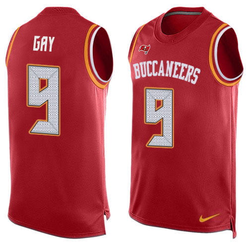 Nike Buccaneers #9 Matt Gay Red Team Color Men's Stitched NFL Limited Tank Top Jersey Nike Buccaneers #9 Matt Gay Red Team Color Men's Stitched NFL Limited Tank Top Jersey