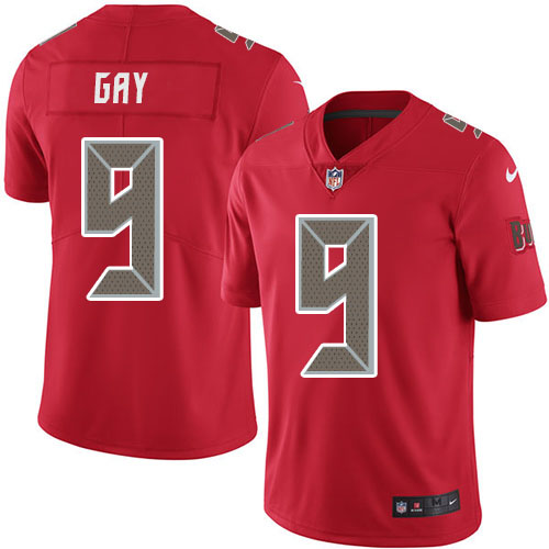 Nike Buccaneers #9 Matt Gay Red Men's Stitched NFL Limited Rush Jersey Nike Buccaneers #9 Matt Gay Red Men's Stitched NFL Limited Rush Jersey