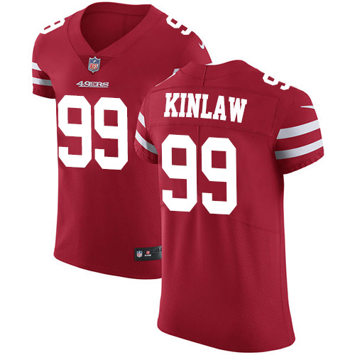 Nike 49ers #99 Javon Kinlaw Red Team Color Men's Stitched NFL Vapor Untouchable Elite Jersey Nike 49ers #99 Javon Kinlaw Red Team Color Men's Stitched NFL Vapor Untouchable Elite Jersey