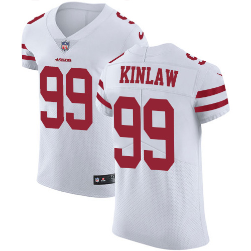 Nike 49ers #99 Javon Kinlaw White Men's Stitched NFL New Elite Jersey Nike 49ers #99 Javon Kinlaw White Men's Stitched NFL New Elite Jersey