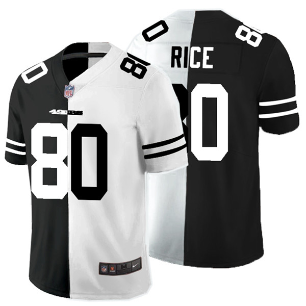 Nike 49ers 80 Jerry Rice Black And White Split Vapor Untouchable Limited Jersey Nike 49ers 80 Jerry Rice Black And White Split Vapor Untouchable Limited Jersey