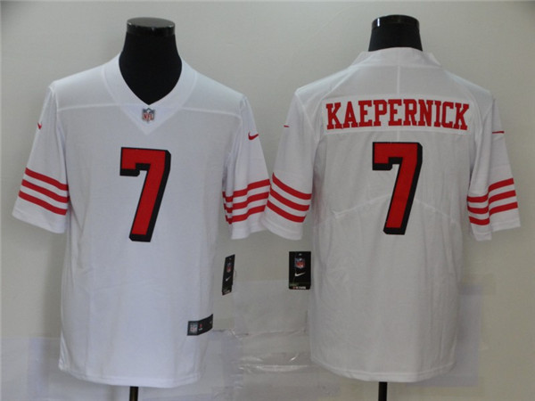 Nike 49ers 7 Colin Kaepernick White Color Rush Vapor Untouchable Limited Jersey Nike 49ers 7 Colin Kaepernick White Color Rush Vapor Untouchable Limited Jersey