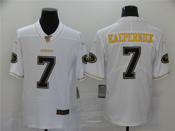 Nike 49ers 7 Colin Kaepernick White Gold Vapor Untouchable Limited Jersey Nike 49ers 7 Colin Kaepernick White Gold Vapor Untouchable Limited Jersey