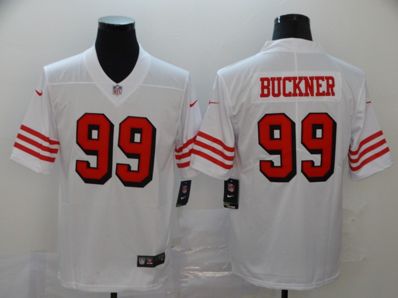 Nike 49ers 99 DeForest Buckner White Color Rush Vapor Untouchable Limited Jersey Nike 49ers 99 DeForest Buckner White Color Rush Vapor Untouchable Limited Jersey
