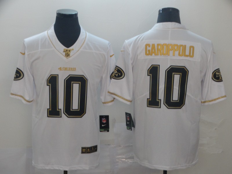 Nike 49ers 10 Jimmy Garoppolo White Gold Vapor Untouchable Limited Jersey Nike 49ers 10 Jimmy Garoppolo White Gold Vapor Untouchable Limited Jersey