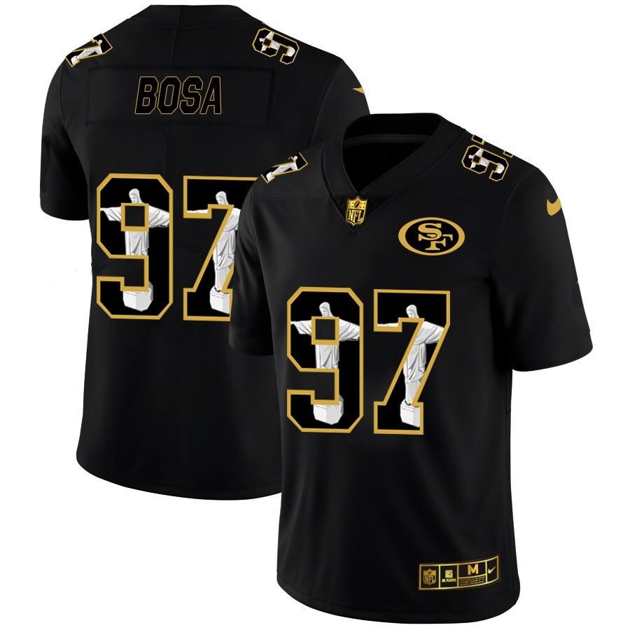 Nike 49ers 97 Nick Bosa Black Jesus Faith Edition Limited Jersey Nike 49ers 97 Nick Bosa Black Jesus Faith Edition Limited Jersey