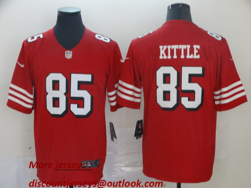Nike 49ers 85 George Kittle Red Color Rush Vapor Untouchable Limited Jersey Nike 49ers 85 George Kittle Red Color Rush Vapor Untouchable Limited Jersey