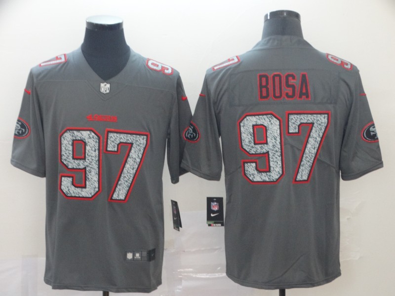 Nike 49ers 97 Nick Bosa Gray Camo Vapor Untouchable Limited Jersey Nike 49ers 97 Nick Bosa Gray Camo Vapor Untouchable Limited Jersey