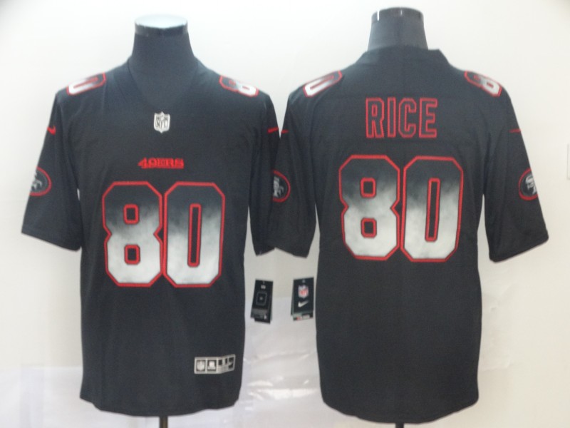 49ers 80 Jerry Rice Black Arch Smoke Vapor Untouchable Limited Jersey 49ers 80 Jerry Rice Black Arch Smoke Vapor Untouchable Limited Jersey