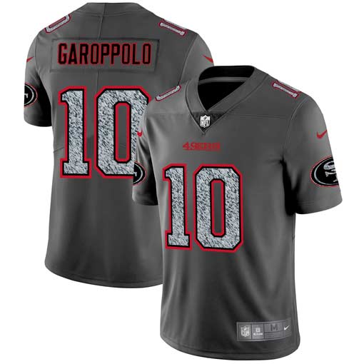 Nike 49ers 10 Jimmy Garoppolo Gray Camo Vapor Untouchable Limited Jersey Nike 49ers 10 Jimmy Garoppolo Gray Camo Vapor Untouchable Limited Jersey