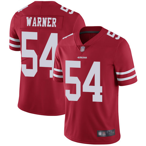 49ers #54 Fred Warner Red Team Color Men's Stitched Football Vapor Untouchable Limited Jersey 49ers #54 Fred Warner Red Team Color Men's Stitched Football Vapor Untouchable Limited Jersey