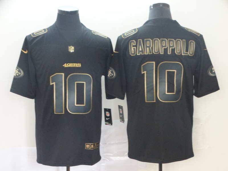 Nike 49ers 10 Jimmy Garoppolo Black Gold Vapor Untouchable Limited Jersey Nike 49ers 10 Jimmy Garoppolo Black Gold Vapor Untouchable Limited Jersey