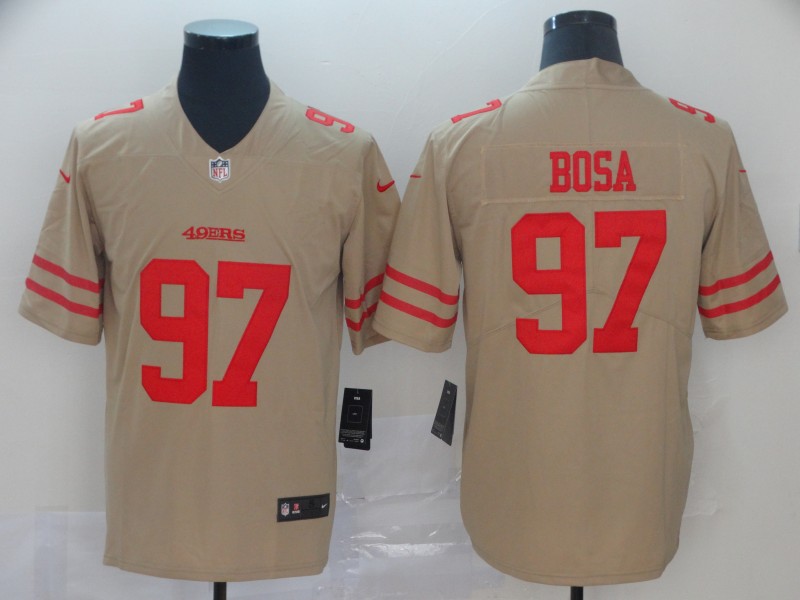 Nike 49ers 97 Nick Bosa Cream Inverted Legend Limited Jersey Nike 49ers 97 Nick Bosa Cream Inverted Legend Limited Jersey