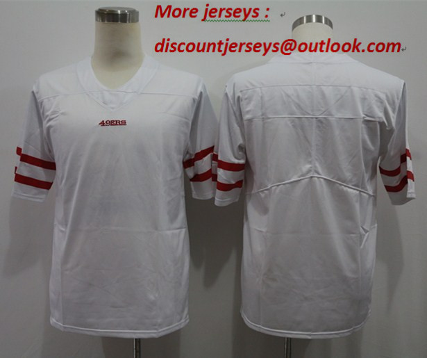 Nike 49ers Blank White Vapor Untouchable Limited Jersey