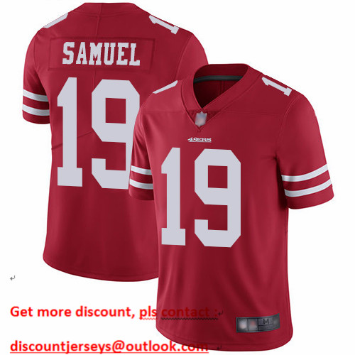 49ers #19 Deebo Samuel Red Team Color Men's Stitched Football Vapor Untouchable Limited Jersey 49ers #19 Deebo Samuel Red Team Color Men's Stitched Football Vapor Untouchable Limited Jersey
