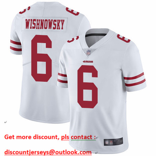 49ers #6 Mitch Wishnowsky White Men's Stitched Football Vapor Untouchable Limited Jersey 49ers #6 Mitch Wishnowsky White Men's Stitched Football Vapor Untouchable Limited Jersey