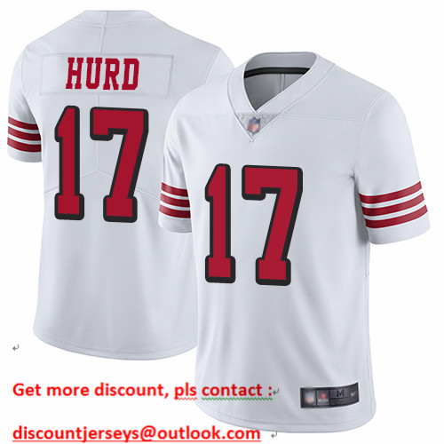 49ers #17 Jalen Hurd White Rush Men's Stitched Football Vapor Untouchable Limited Jersey 49ers #17 Jalen Hurd White Rush Men's Stitched Football Vapor Untouchable Limited Jersey