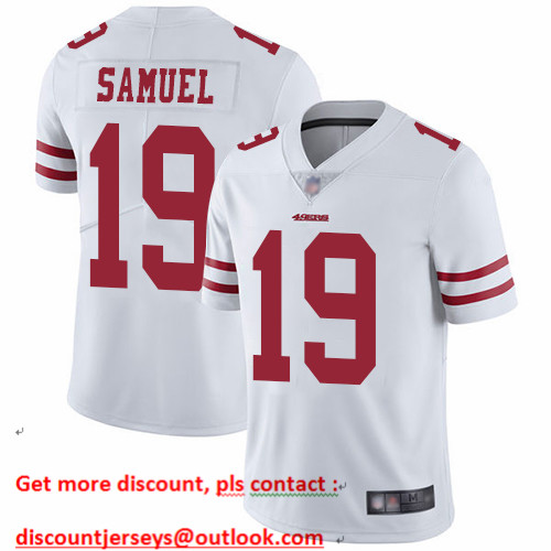 49ers #19 Deebo Samuel White Men's Stitched Football Vapor Untouchable Limited Jersey 49ers #19 Deebo Samuel White Men's Stitched Football Vapor Untouchable Limited Jersey