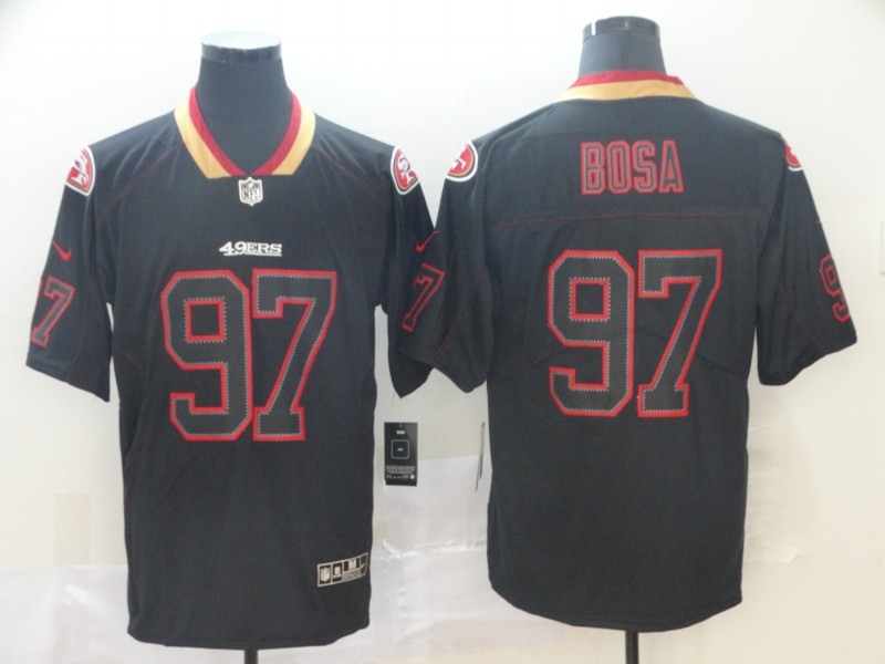 49ers 97 Nick Bosa Black Shadow Legend Limited Jersey 49ers 97 Nick Bosa Black Shadow Legend Limited Jersey