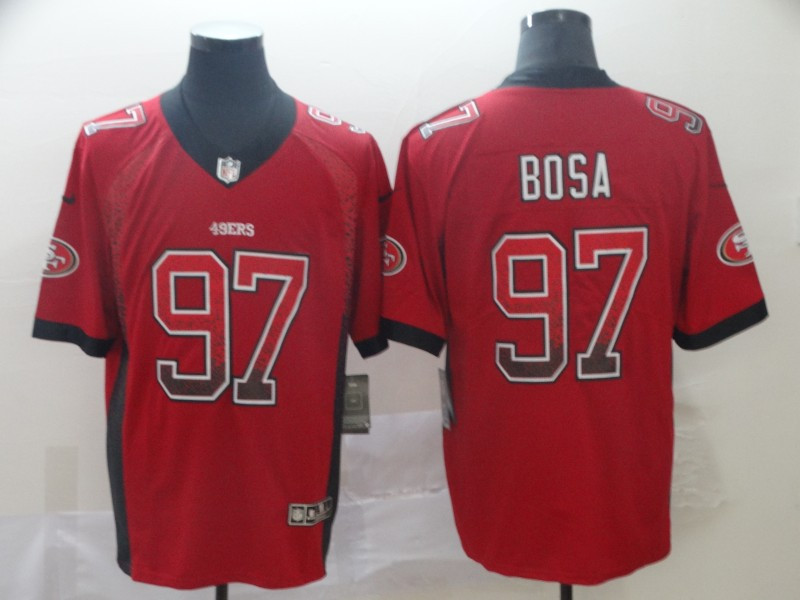 49ers 97 Nick Bosa Red Drift Fashion Limited Jersey 49ers 97 Nick Bosa Red Drift Fashion Limited Jersey