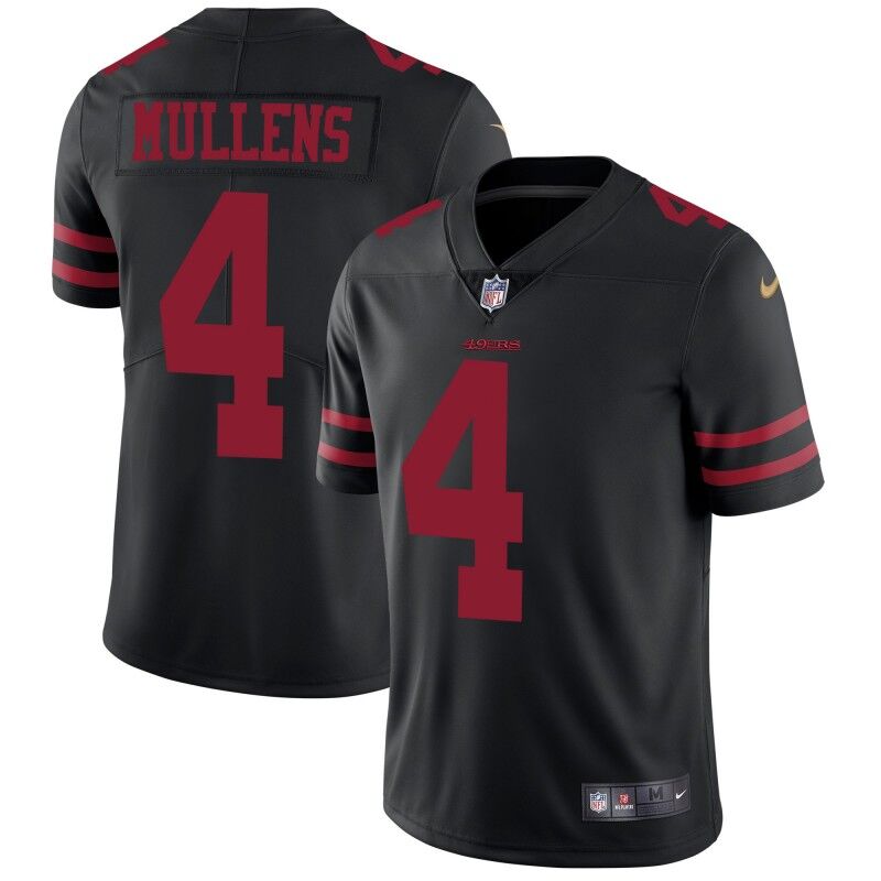 Nike 49ers #4 Nick Mullens Black Alternate Men's Stitched NFL Vapor Untouchable Limited Jersey Nike 49ers #4 Nick Mullens Black Alternate Men's Stitched NFL Vapor Untouchable Limited Jersey