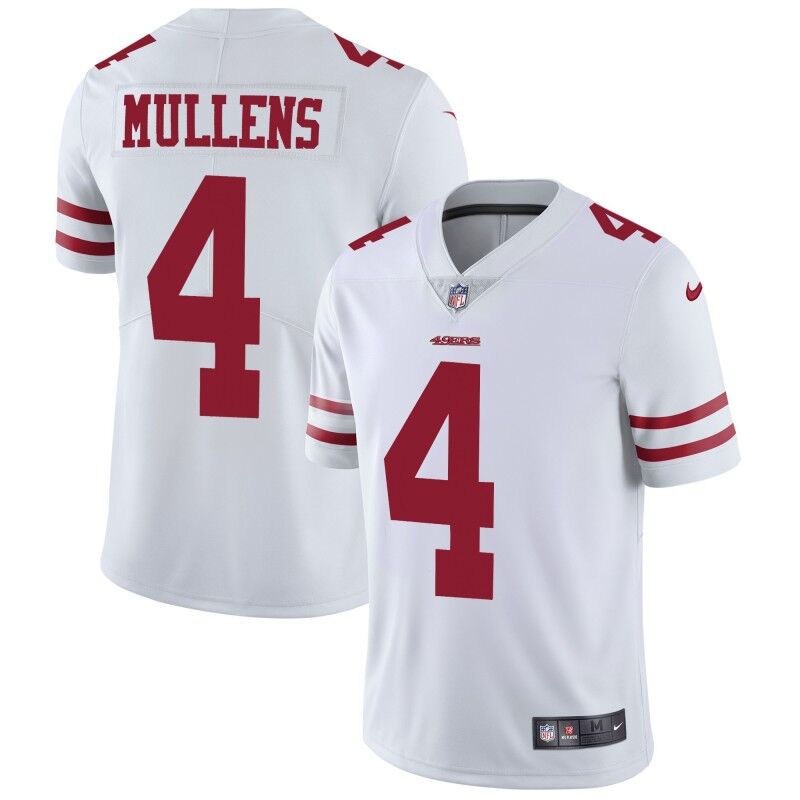Nike 49ers #4 Nick Mullens White Men's Stitched NFL Vapor Untouchable Limited Jersey Nike 49ers #4 Nick Mullens White Men's Stitched NFL Vapor Untouchable Limited Jersey