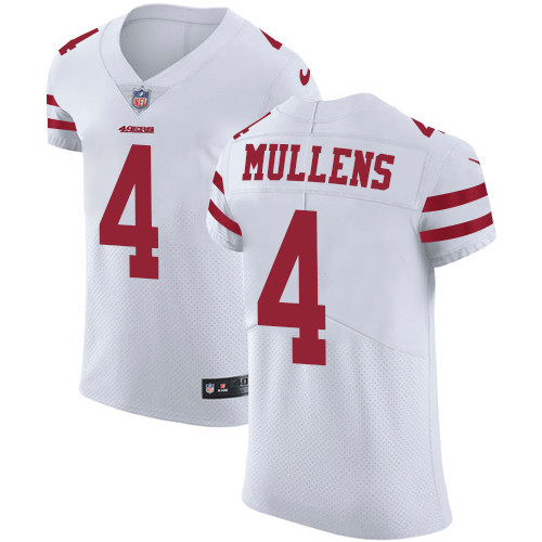 Nike 49ers #4 Nick Mullens White Men's Stitched NFL Vapor Untouchable Elite Jersey Nike 49ers #4 Nick Mullens White Men's Stitched NFL Vapor Untouchable Elite Jersey