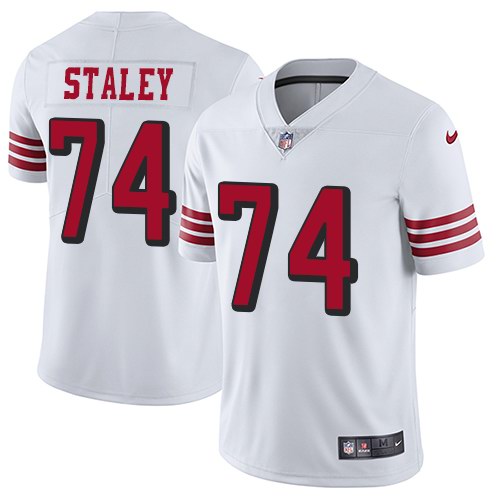 Nike 49ers 74 Joe Staley White Color Rush Vapor Untouchable Limited Jersey Nike 49ers 74 Joe Staley White Color Rush Vapor Untouchable Limited Jersey